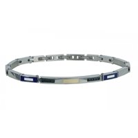 Pulsera Rosso Amante Hombre in Acero Spinello UBR839PB